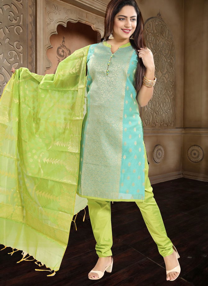 N F Churidar 03 New Exclusive Latest Fancy Casual Wear Banglori Silk Salwar Suit Collection